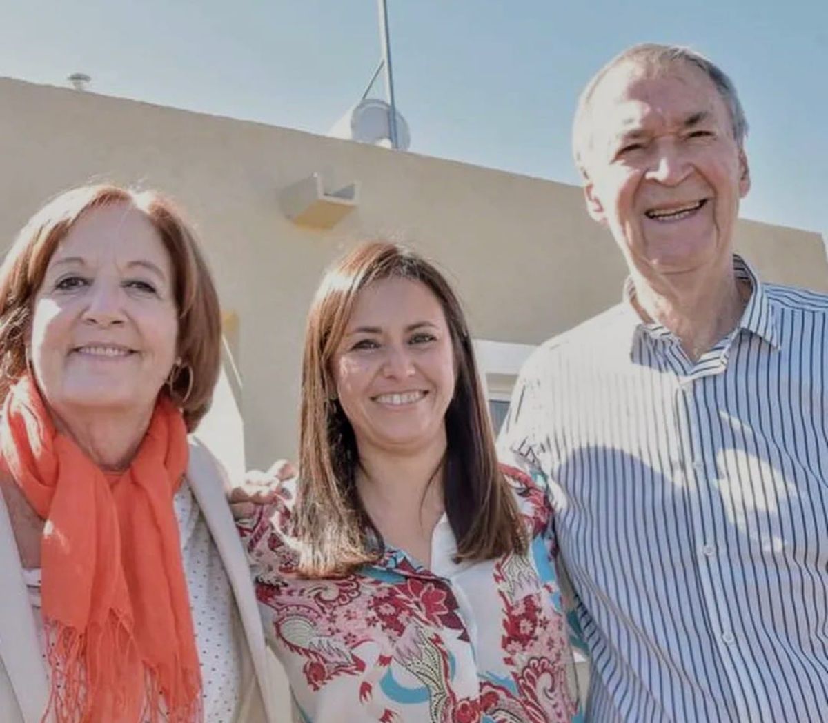 El exgobernador Juan Schiaretti con Carolina Basualdo. El exgobernador Juan Schiaretti con Carolina Basualdo.