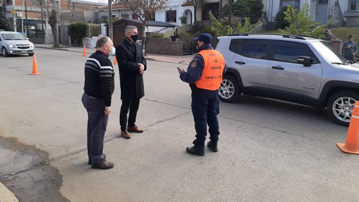 Della Mea y Gutiérrez relevaron los controles policiales en las últimas horas.