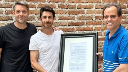 Pablo Aimar, declarado Ciudadano Distinguido por la Municipalidad