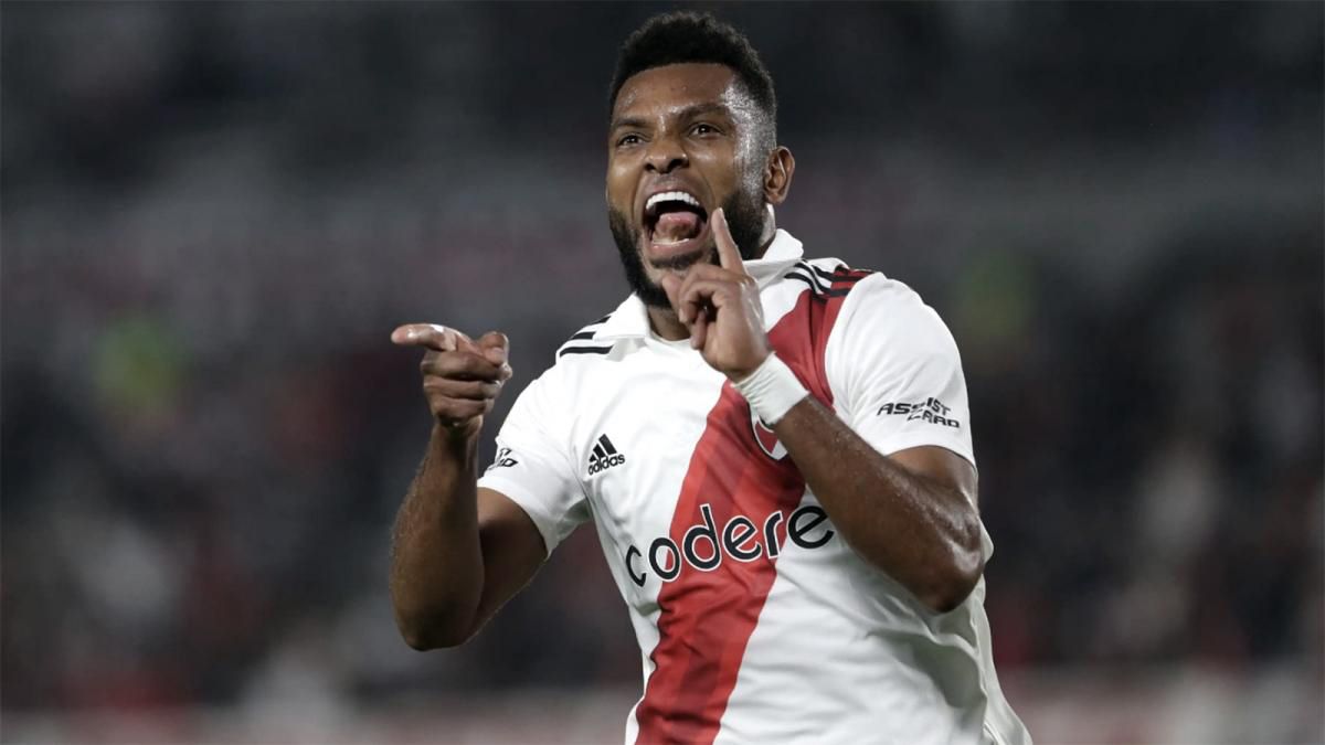 Miguel Borja tiene un presente goleador en River.