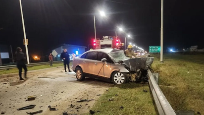 Choque en ruta A005 y Tejerina: es delicado el estado de salud del automovilista