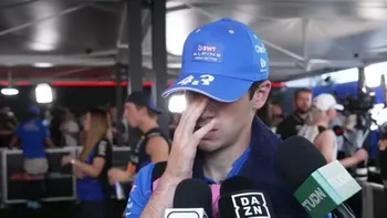 El llanto de Colapinto tras el GP de Italia: 