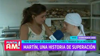 Tiene síndrome de down y a sus 22 años trabaja en La Molinera