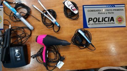 Recuperan  elementos  sustraídos de  una peluquería