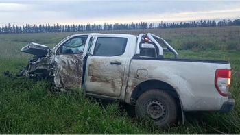 Dos camionetas chocaron en la ruta 35 y dos hombres fueron trasladados a Río Cuarto