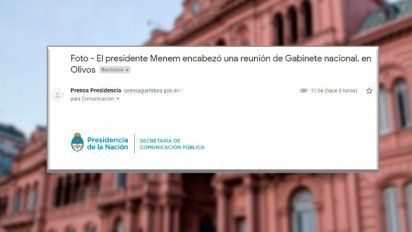 El insólito error en un mail enviado por la Casa Rosada