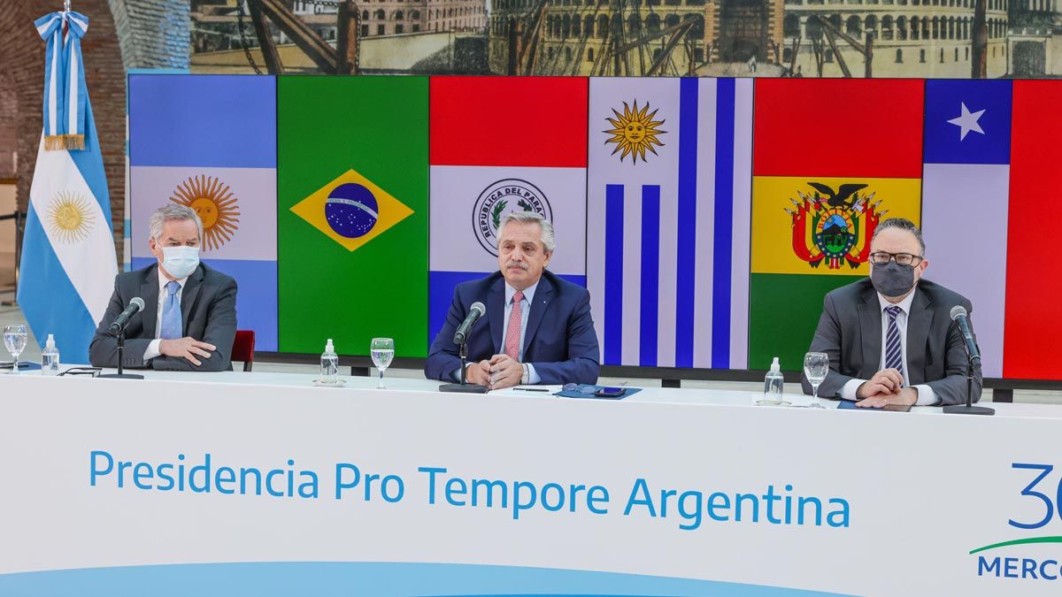 El presidente Alberto Fernández encabezó la cumbre del Mercosur.