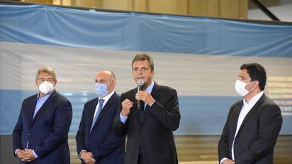 Massa, en la presentación de Trenes Seguros: 