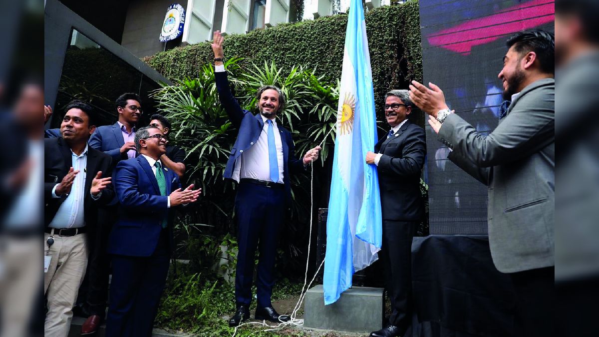 La embajada argentina en Bangladesh fue inaugurada ayer.