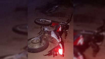 Choque al oeste de la ciudad: un motociclista fue trasladado al Hospital