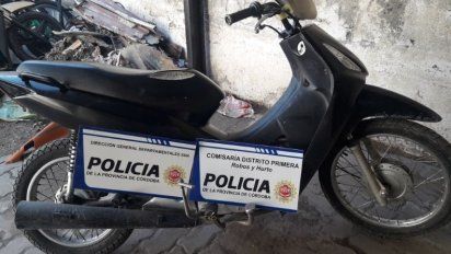 Incautaron una motocicleta