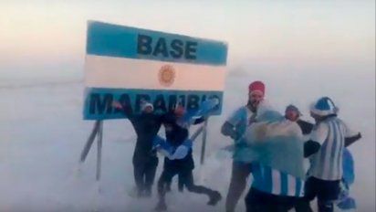La Base Marambio también vibró con la clasificación