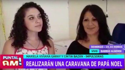 Juntan donaciones para la caravana de Papá Noel en barrio Alberdi