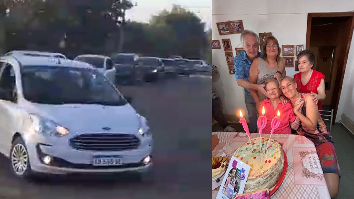 Con caravana y fiesta doble las mellizas Cachita y Carlota