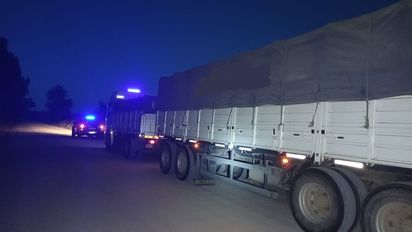 Achiras: demoran un camión que llevaba 35 toneladas de soja sin carta de porte
