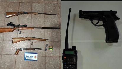 Homicidio en investigación: incautan escopeta, carabina y dispositivos de comunicación