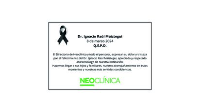 Dr. Ignacio Maiztegui