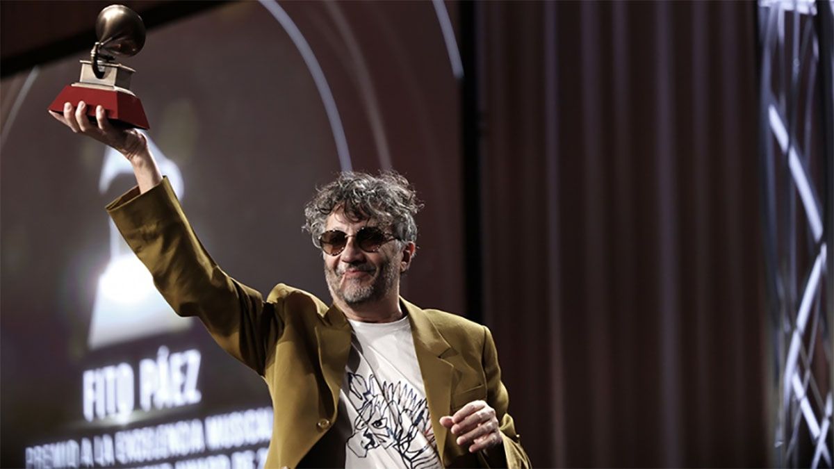 Fito Páez recibió el Grammy a la Excelencia Musical