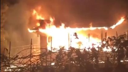 Villa General Belgrano: una mujer herida y pérdidas totales por el incendio de una casa