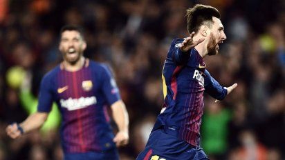 Tres golees de Messi en la victoria del Barcelona