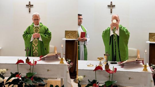 El Papa presidió la primera misa desde el hospital y continúa mejorando El Papa presidió la primera misa desde el hospital y continúa mejorando