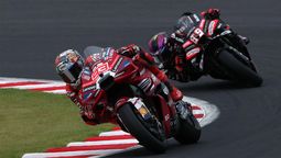 Marc Márquez encabeza el Gran Premio de Japón, seguido de Jorge Martín, 1º y 2º luego de las 14 vueltas de la final