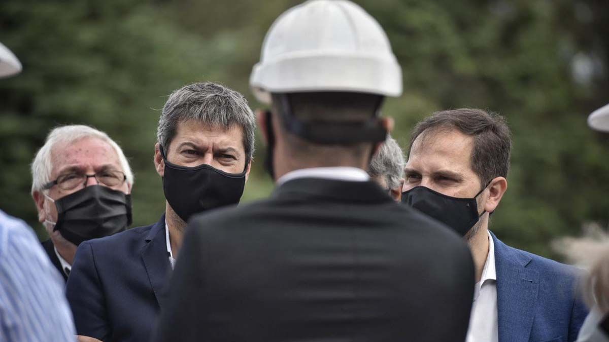 Lammens y Gill recorrieron las obras en la Unidad Turística de Embalse.