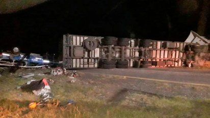 Un riocuartense herido en un violento choque sobre la autovía
