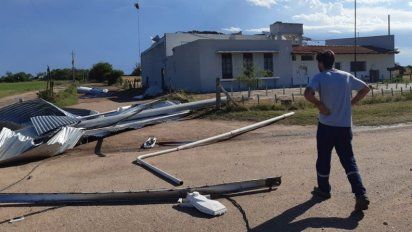 Por la tormenta, escuelas de la zona rural de Tío Pujio sufrieron destrozos