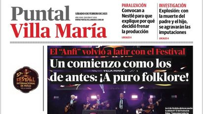 Accedé a la edición impresa de Puntal Villa María