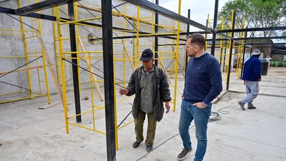 Nicolás Avellaneda: la estructura del nuevo Centro de Desarrollo Infantil se apresta para iniciar las tareas de techado