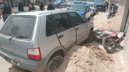 condujo alcoholizado, choco dos vehiculos y lesiono a un policia durante una persecucion