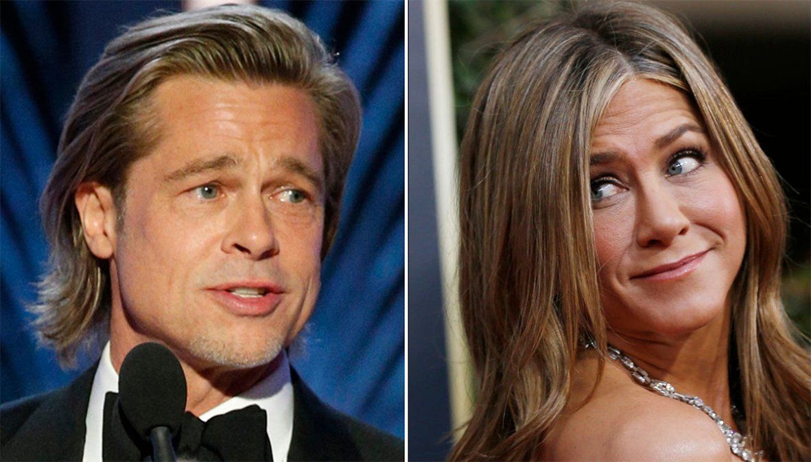 El saludo entre Brad Pitt y Jennifer Aniston que revolucionó las redes