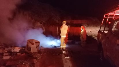 Una quema de ropa produjo un incendio en el basural de Berrotarán