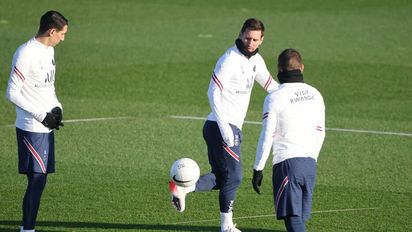 Messi volvió a entrenarse con normalidad
