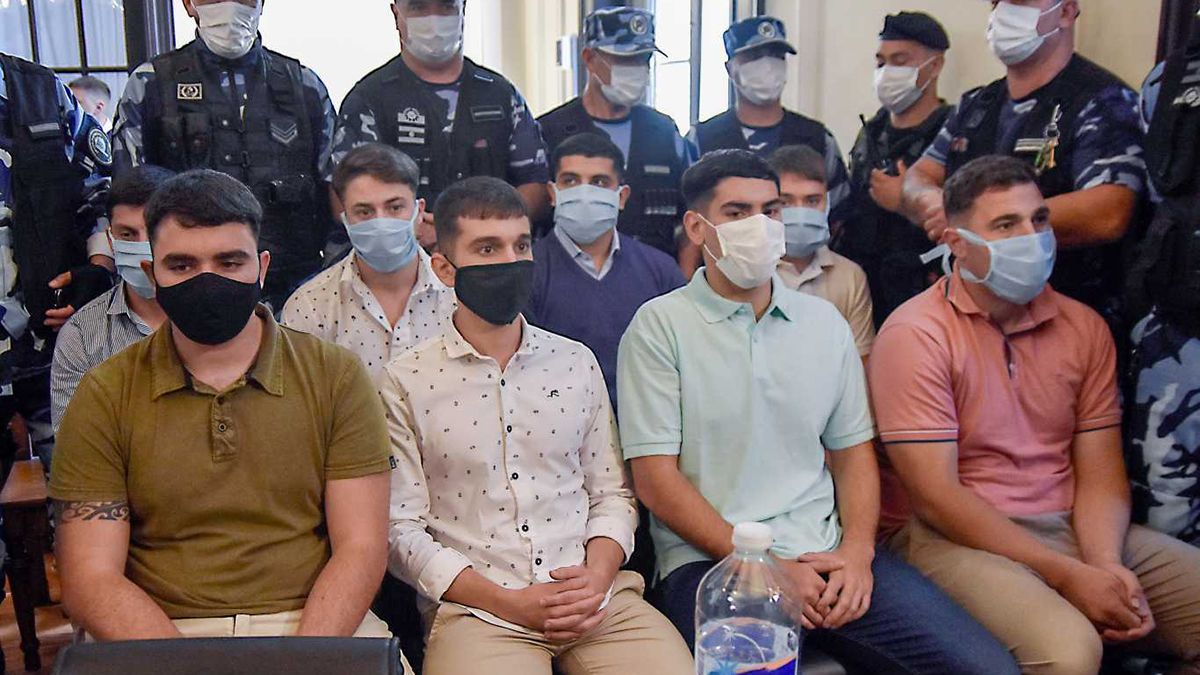 Los ocho rugbiers acusados del asesinato de Fernando BáezSosa.