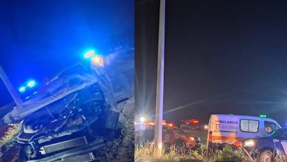 Berrotarán: un automovilista perdió el control, volcó en la Autovía y debió ser hospitalizado