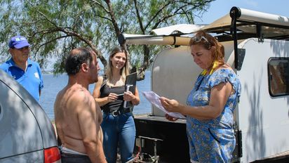 La localidad de Embalse y una 