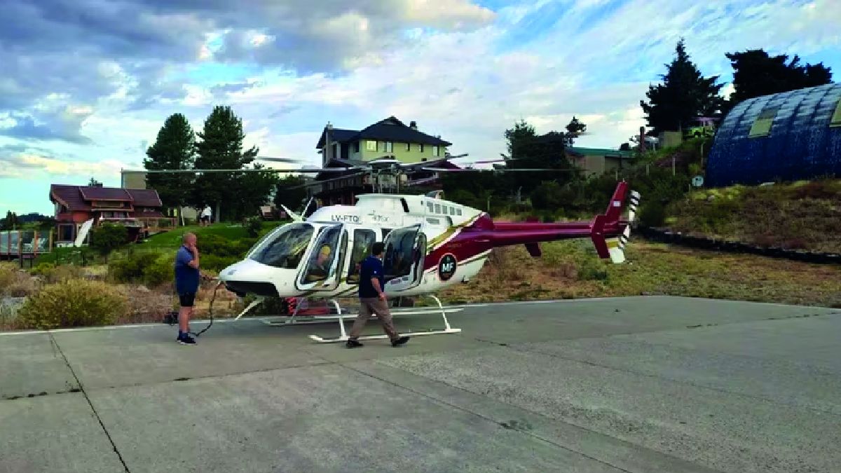 Una aeronave del Plan Nacional de Manejo del Fuego trasladó a la mujer a un nosocomio.