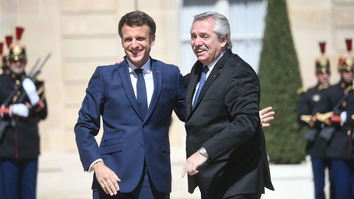 Fernández se reunió con Macron con la guerra en Ucrania como tema central.