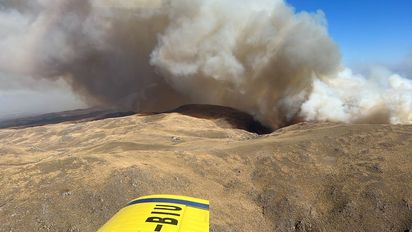 Incendio en Potrero de Garay: queda activo un foco en alta montaña