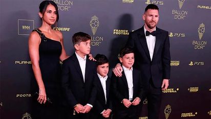 Los looks de Lionel Messi y Antonela Roccuzzo en la alfombra roja 