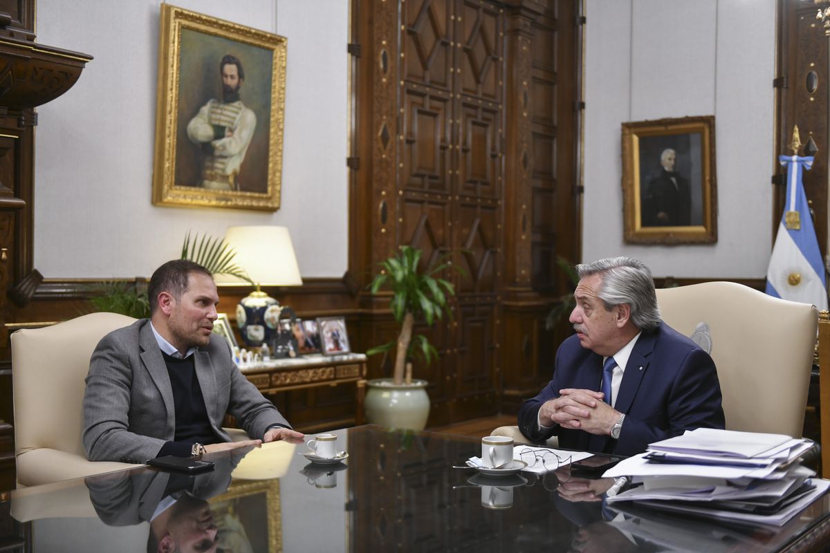 Gill y Fernández tuvieron una reunión en la sede del Ejecutivo nacional.