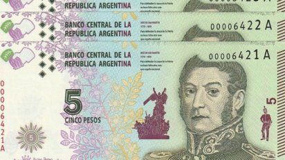 Extendieron hasta el 28 de febrero la circulación de billetes de $ 5
