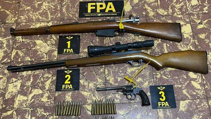 Embalse: FPA incautó armas de alto calibre en tres allanamientos