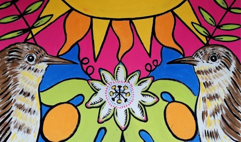 Continúa la muestra Identidad: Reducción, colores santos