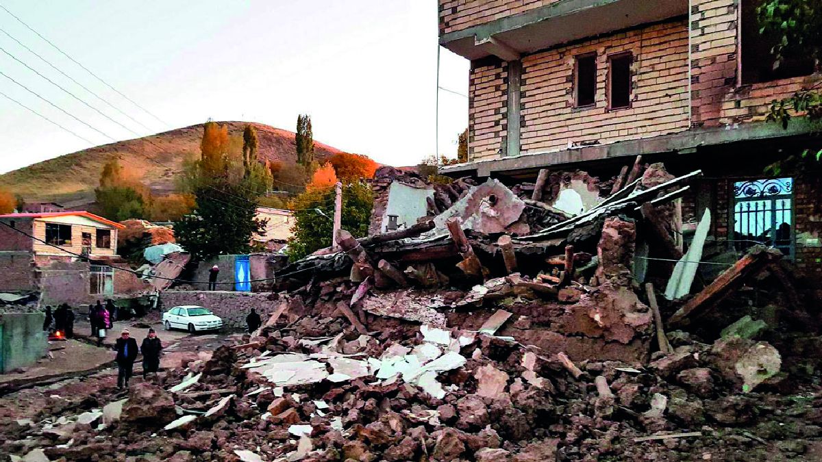 Irán: Al menos 120personas resultaron heridas como consecuencia de un terremoto de magnitud 5
