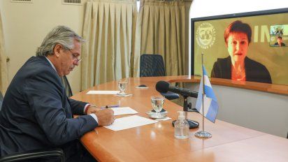 Alberto Fernández habló con Georgieva sobre un nuevo programa de financiamiento