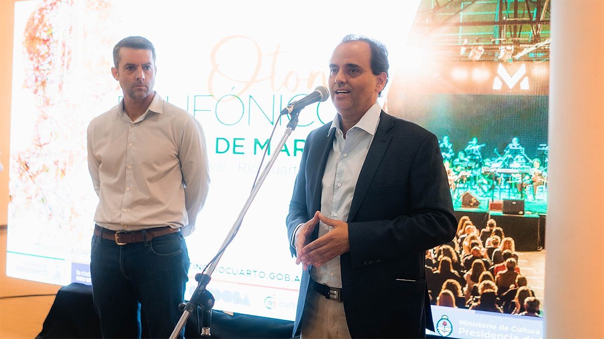 El intendente Juan Manuel Llamosas presentó oficialmente hoy la cuarta edición del Festival Otoño Polifónico Río Cuarto.
