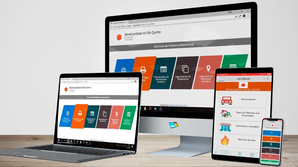 Los Servicios de Gobierno Electrónico eGOV PGM se pueden utilizar desde cualquier dispositivo con internet las 24hs los 365 días del año